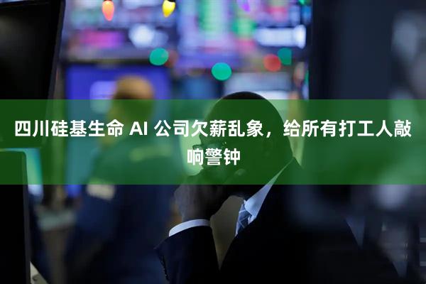 四川硅基生命 AI 公司欠薪乱象，给所有打工人敲响警钟